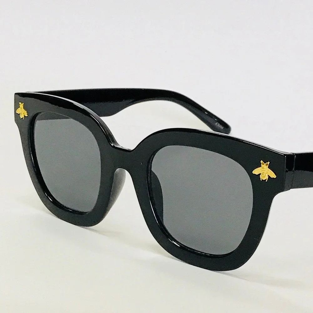 Sunglasses Women Men Fashion Designer Inspired Black Frame Trendy Retro 80's 90s